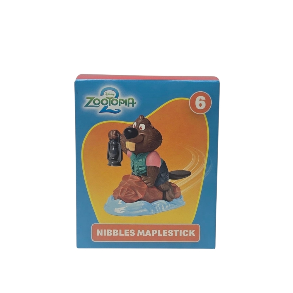 McDonald's Zootopia 2 Nibbles Maplestick Toy - Brown and Orange - Picture 5 of 9